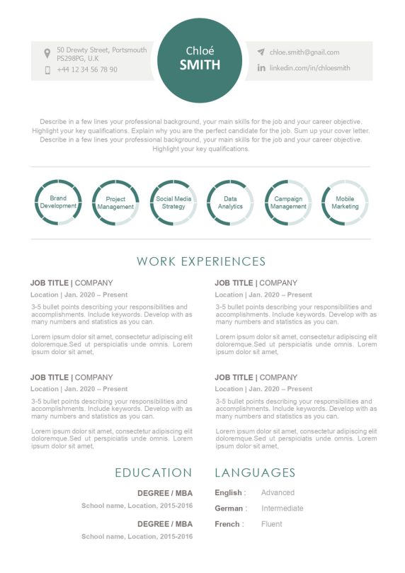 modele-de-cv-en-anglais-dublin-vert-209a-en
