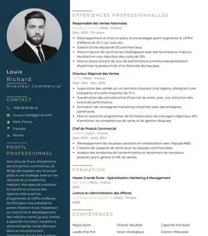 Aperçu du créateur de CV en ligne avec IA et score ATS