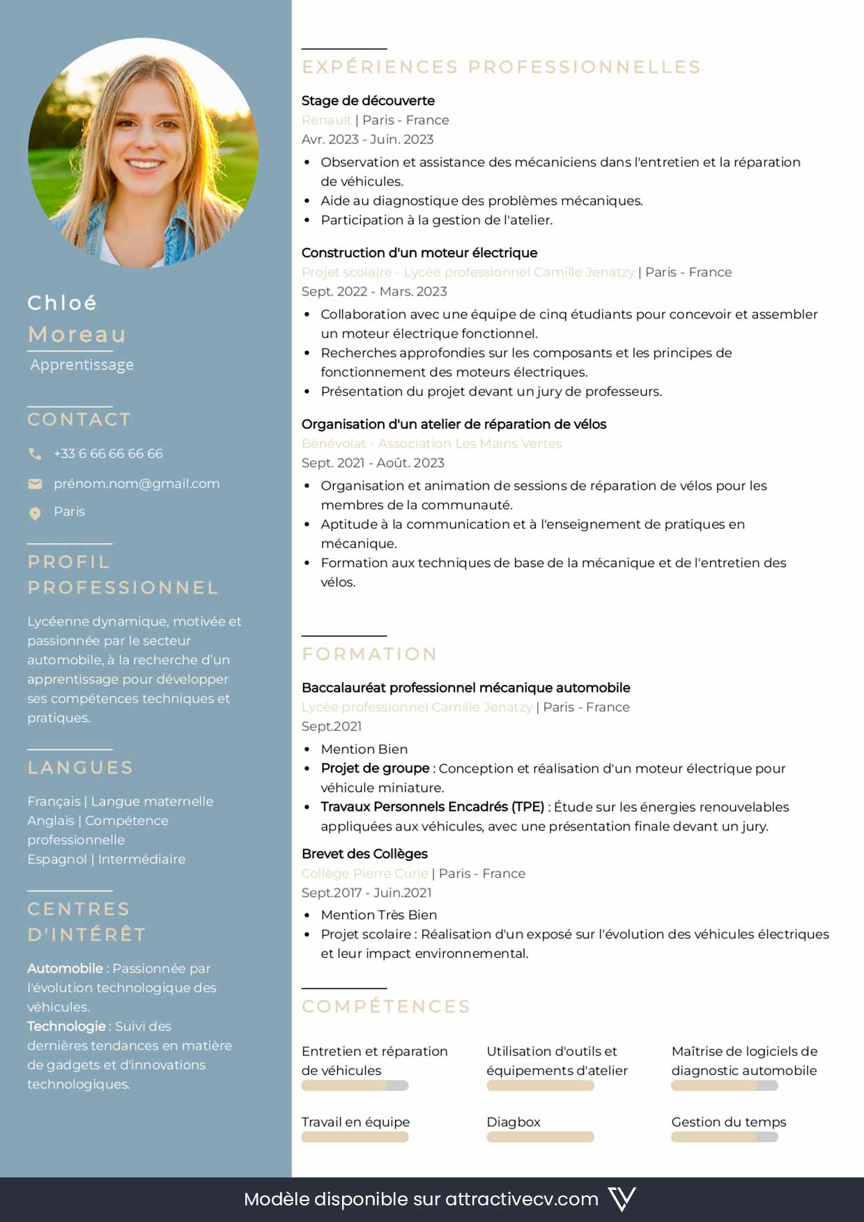 exemple-cv-apprentissage-collegien