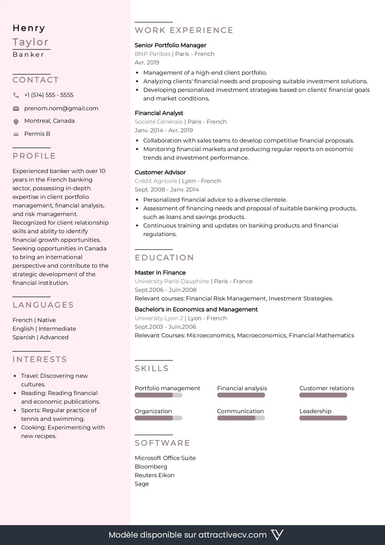 exemple-cv-canadien-anglais-gratuit