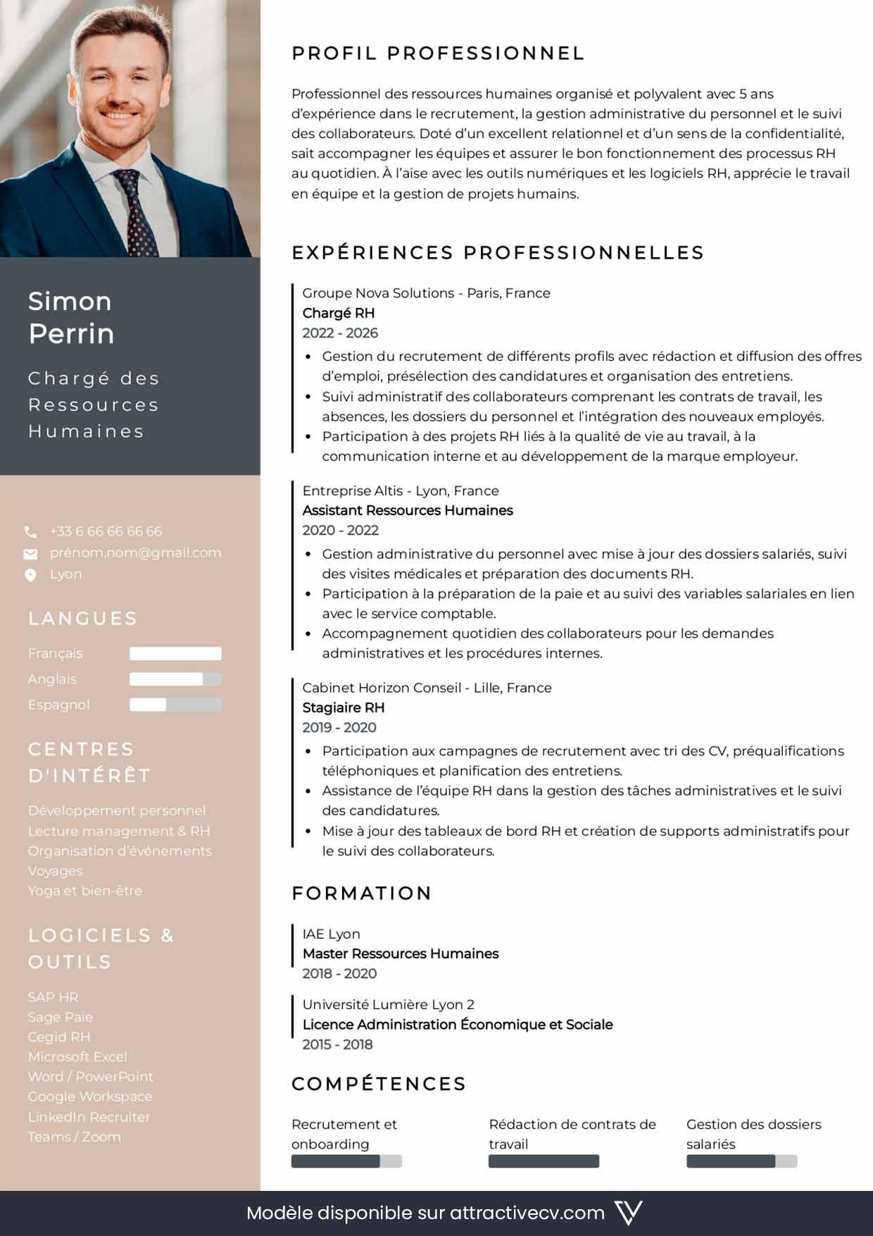 faire cv rh avec ia