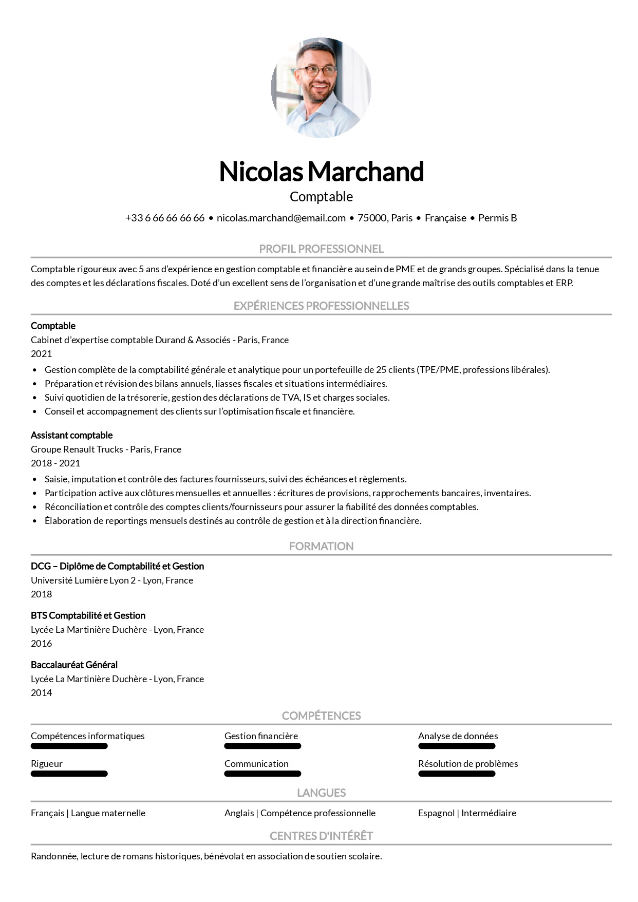 modèle de cv harvard à télécharger
