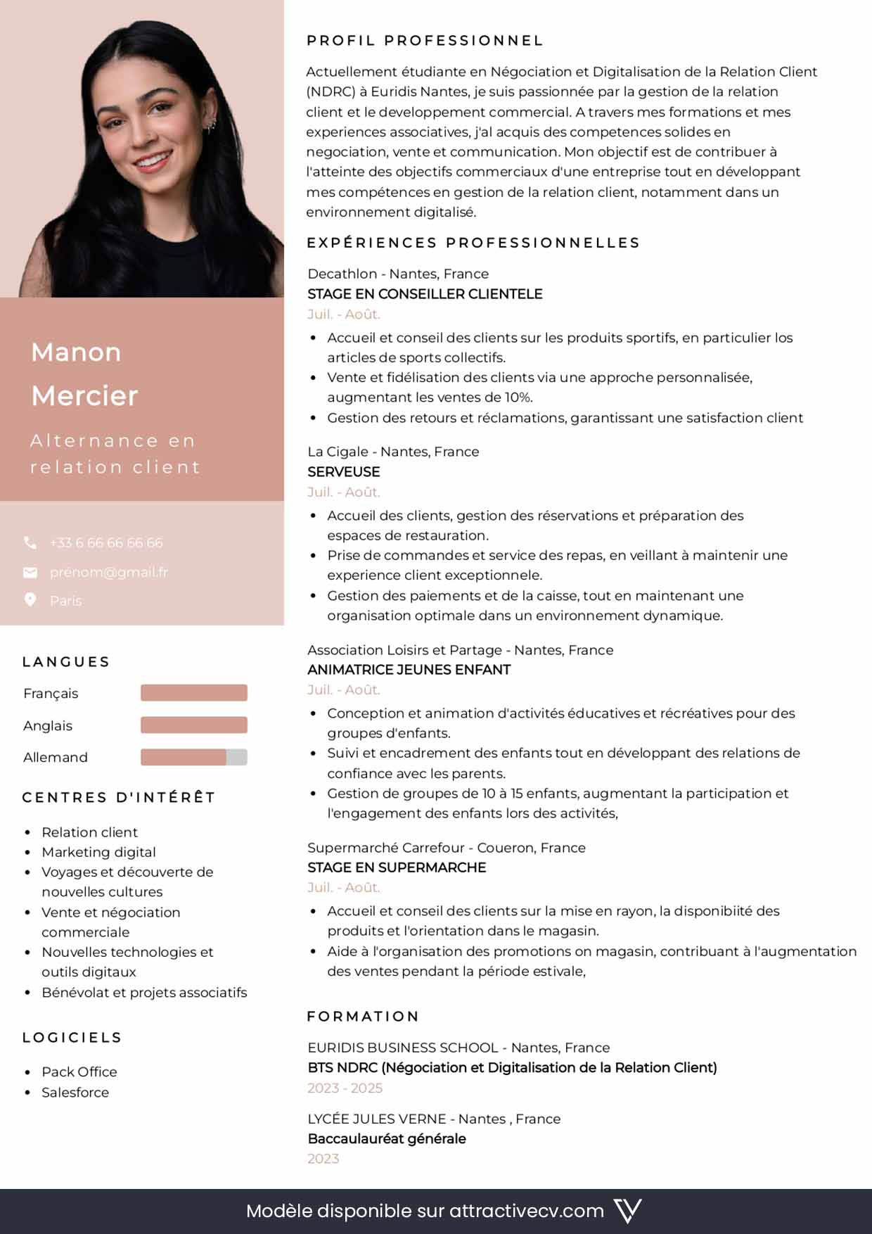 modele-de-cv-alternance-professionnalisation